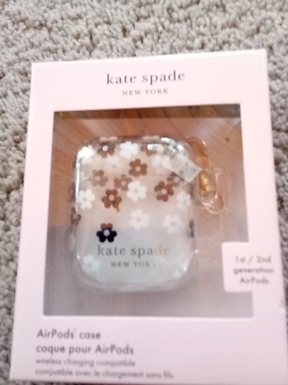 Kate Spade NY 1st/2nd Generation Air Pods Case Wireless Charging Compatible